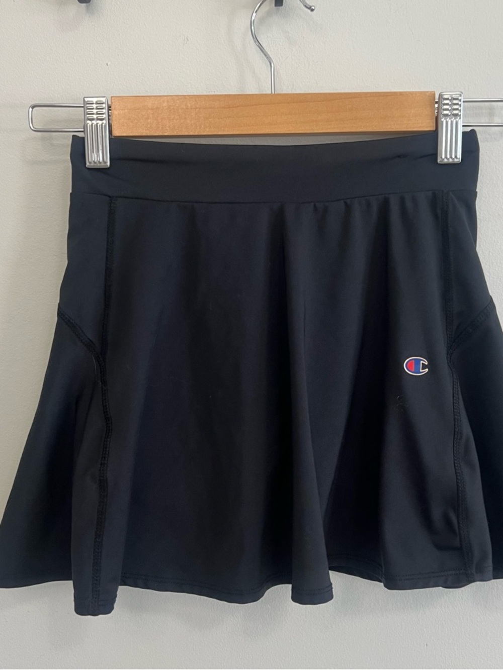 Kids Girls Champion Black Athletic Skort Outdoor Athletic Sporty Preppy Tennis